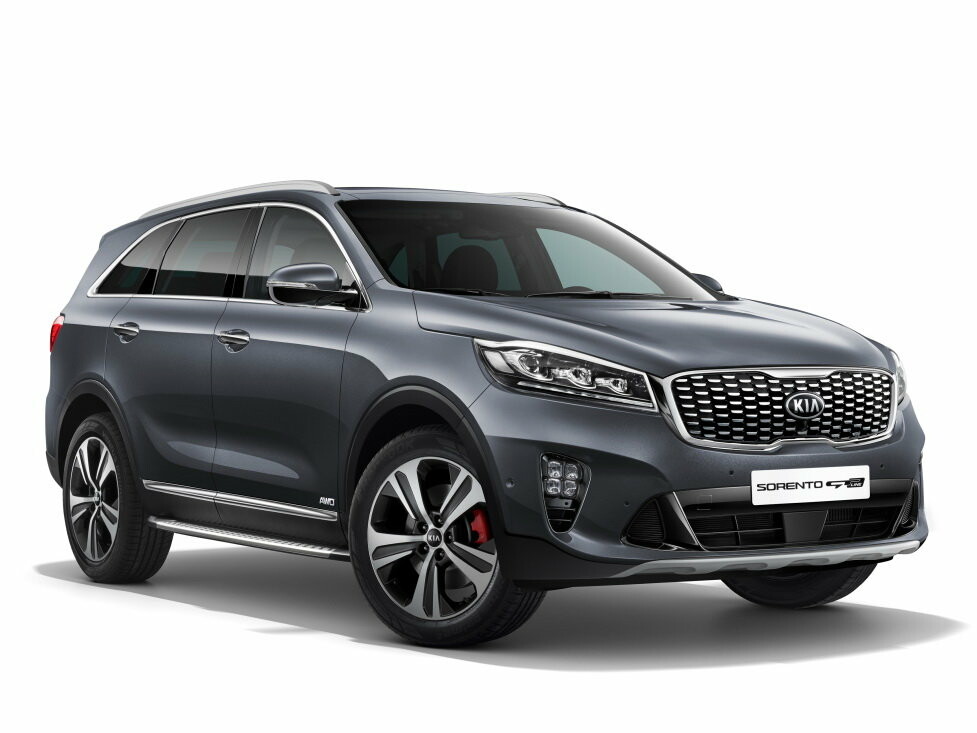 Коврики ЭВА "EVA ромб" для Kia Sorento Prime III (suv  7 мест / UM) 2017 - 2020, серые, 3шт.