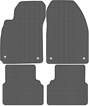 Коврики "EVA сота" в салон Saab 9.3 (кабриолет) 2007 - 2011, серые 4шт.