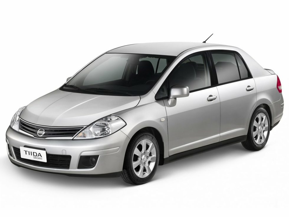 Коврики текстильные "Комфорт" для Nissan Tiida (седан / C11) 2010 - 2014, ые, 4шт.